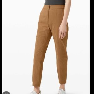 NWOT Lululemon Dynamic Days Pant— Ventlight Mesh Saddle Brown